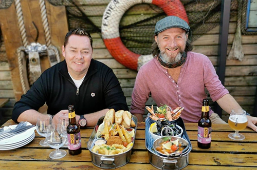 Neven McGuire with Mark McHale at The Bloody Stream Pub