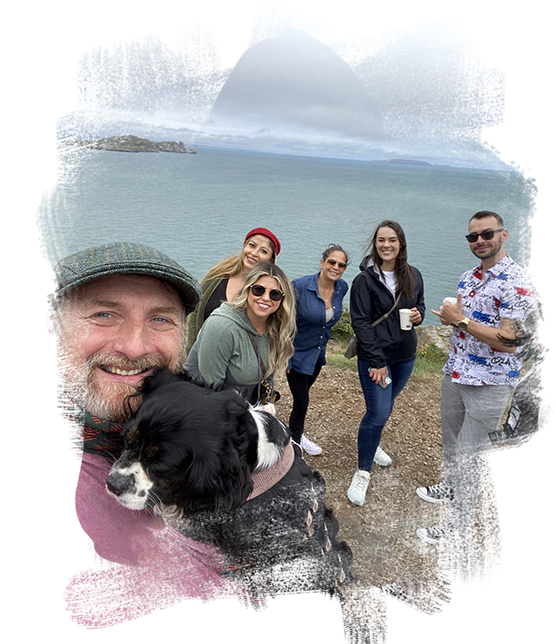 views of the group looking at Irelands eye